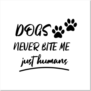 Dog Home Bite Cat Lover Dogs Fur Purr Rescued Posters and Art